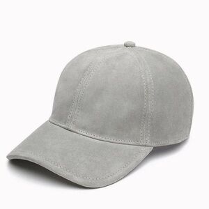 Rag & bone Marilyn suede baseball cap in color grey.